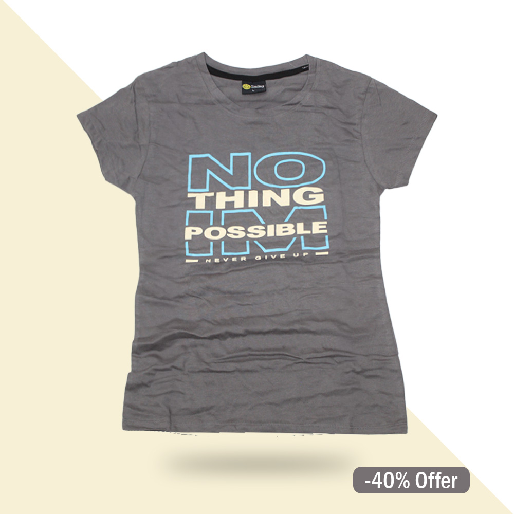 T-Shirt | Regular Fit | Cotton Half Sleeve | Printed T-Shirt For Women's | YWTSHR44V