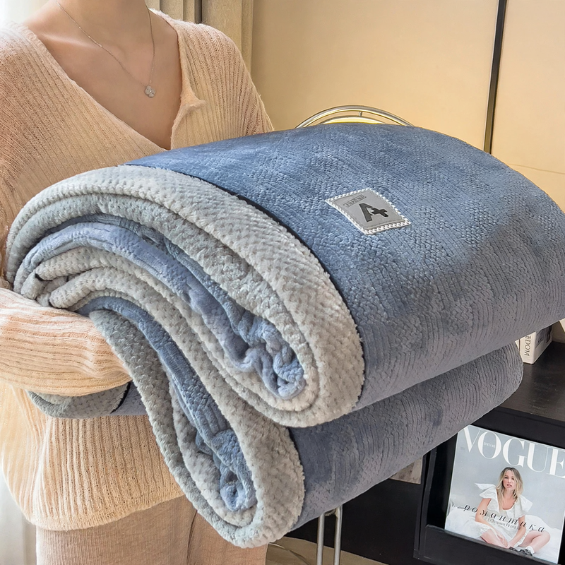 Warme Flanell-Decke, extra dick, für Büro und Zuhause