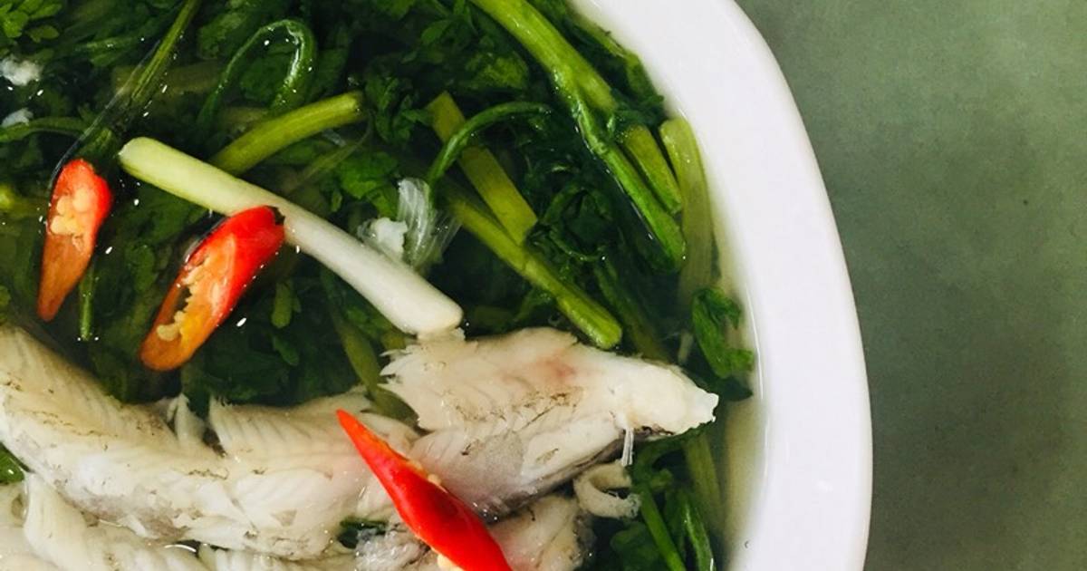 Canh cá khoai nấu tần ô
