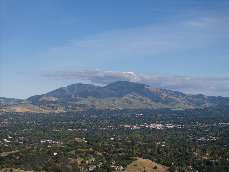 Aerial with Mount Diablo on the horizon — shot by 3 Eye Media