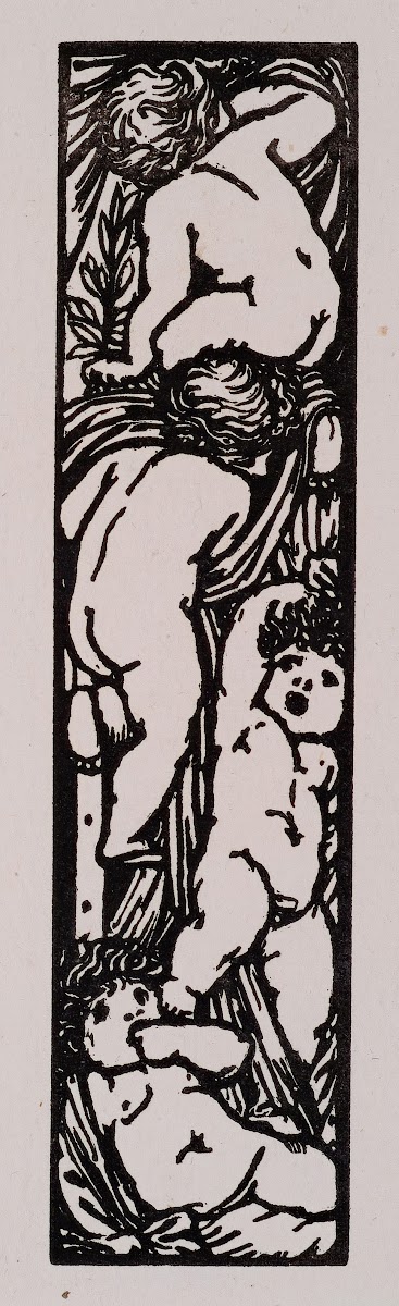 Love Is Enough  Upright Border Or Sidepiece With Four Putti 1872