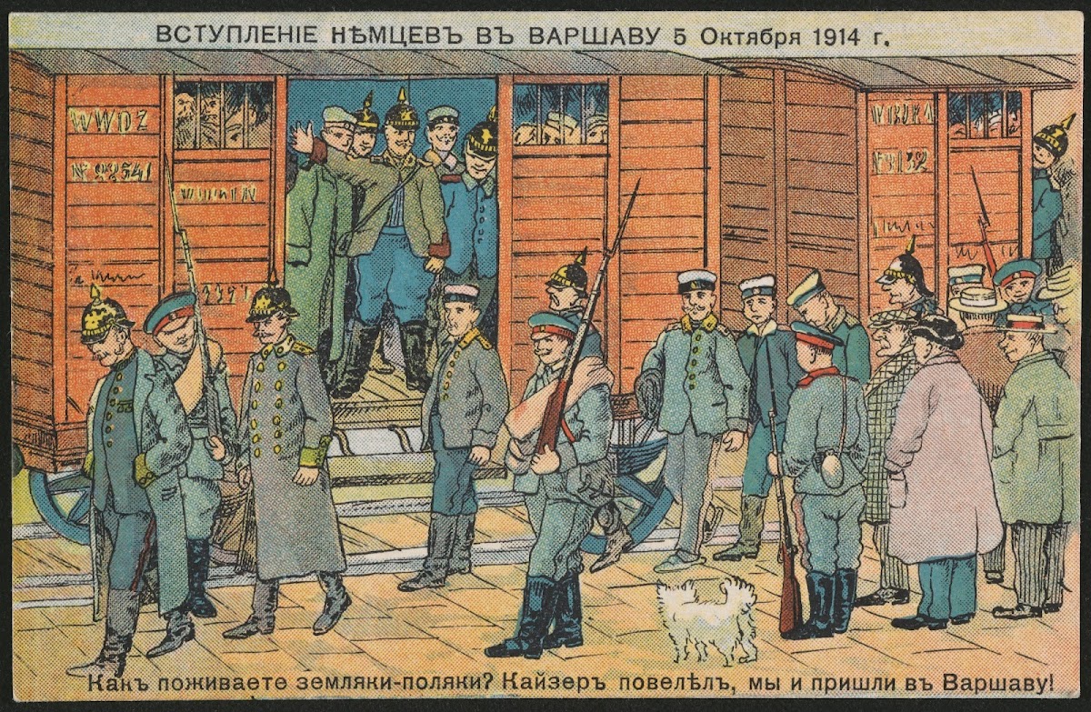 Vstuplenie Nemcev V VaršAvu 5 OktâBrâ 1914 G 1914