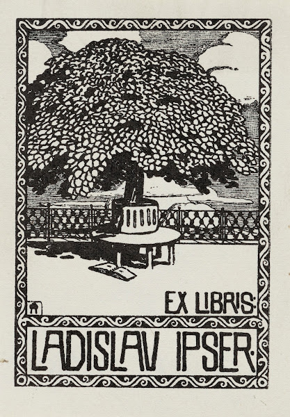 Bookplate of Ladislav Ipser 1908