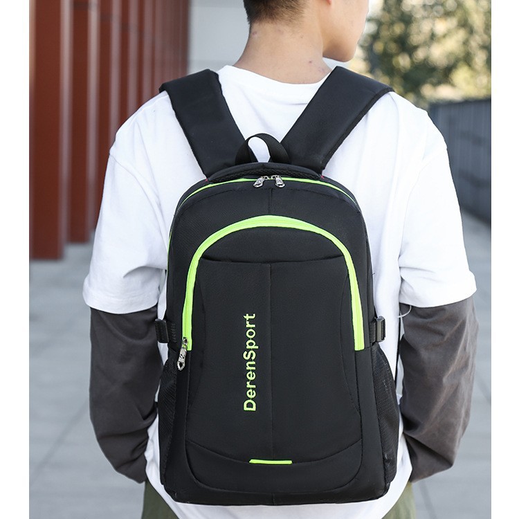 Nylon Backpack, 20-35 L, for School and Travel