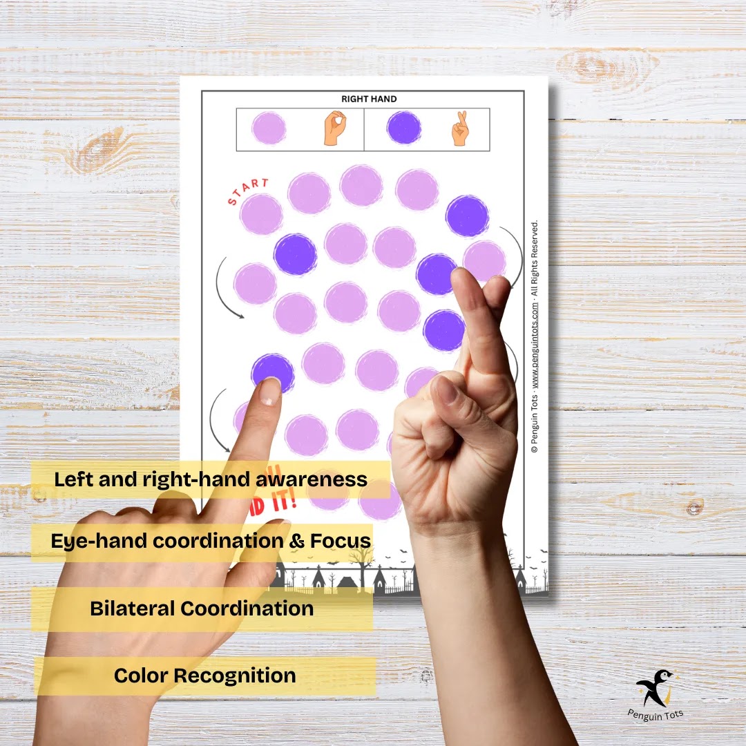 Hand Movement Path Activity | Left Right Coordination, Fine Motor Skills & Brain Integration
