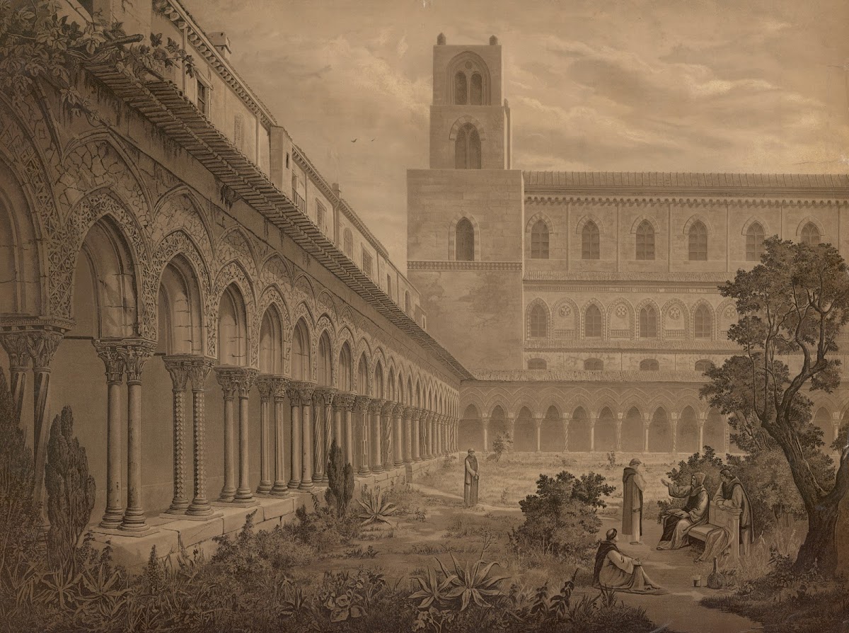 The Benedictine Cloister at Monreale 1883