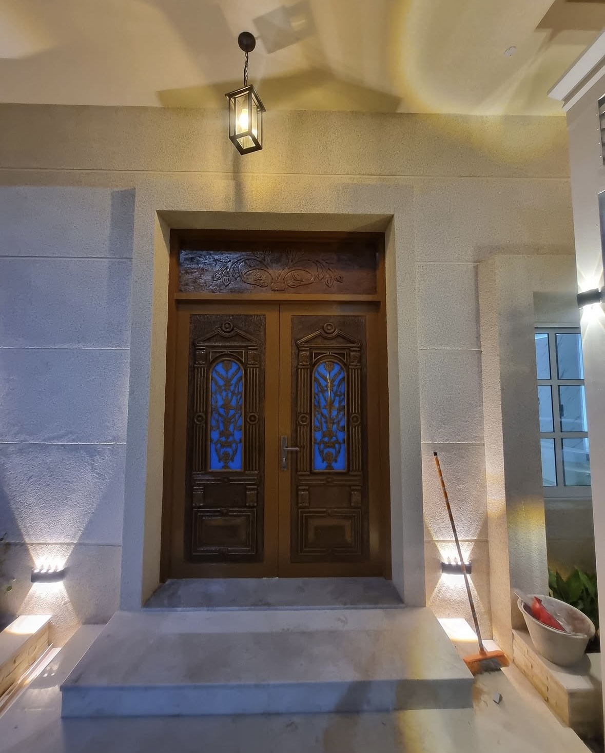Villa entrance door metal works Fujairah — Al Taher Group