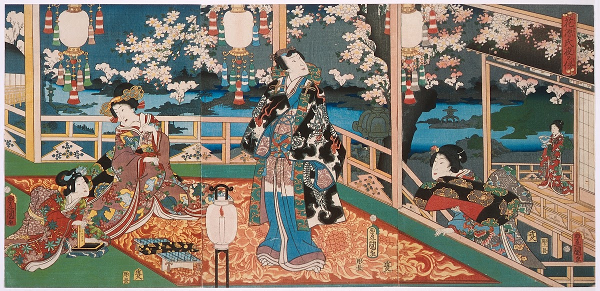 Night Visage of the Flower Genji 1861
