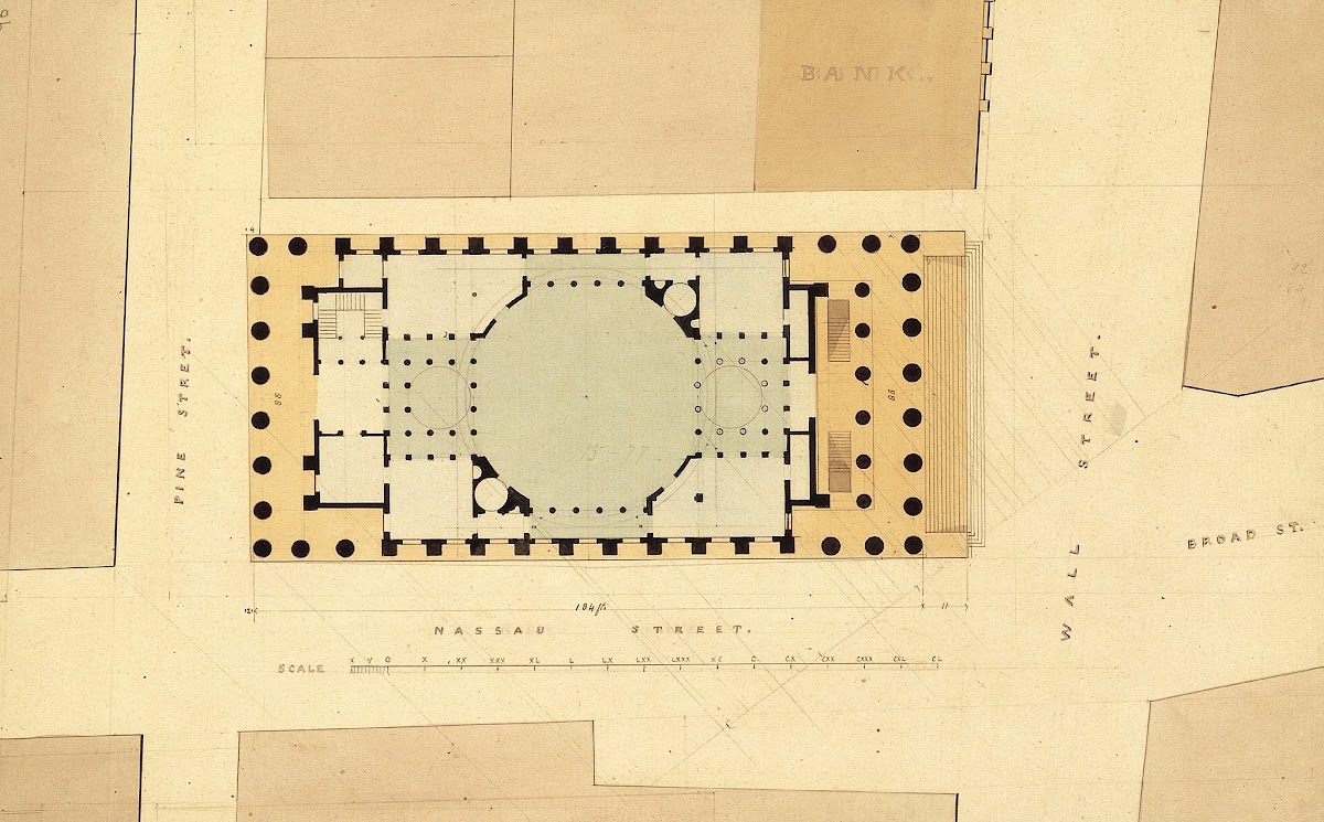Plan of U S Custom House early 19th century