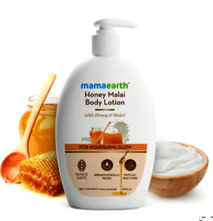 Honey Malai Body Lotion with Honey & Malai for Nourishing Glow - 400 ml