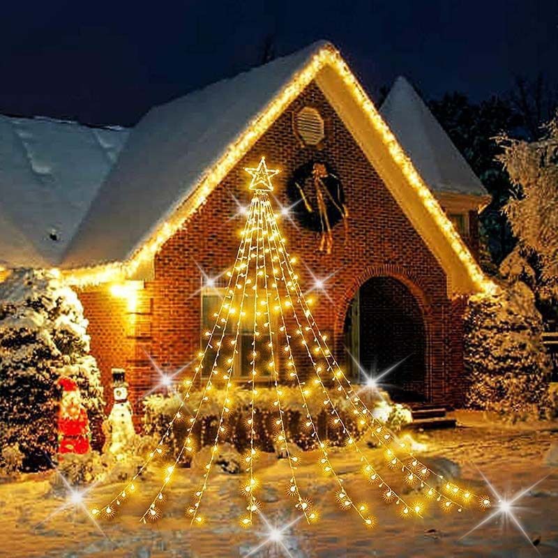LED Star Waterfall String Light