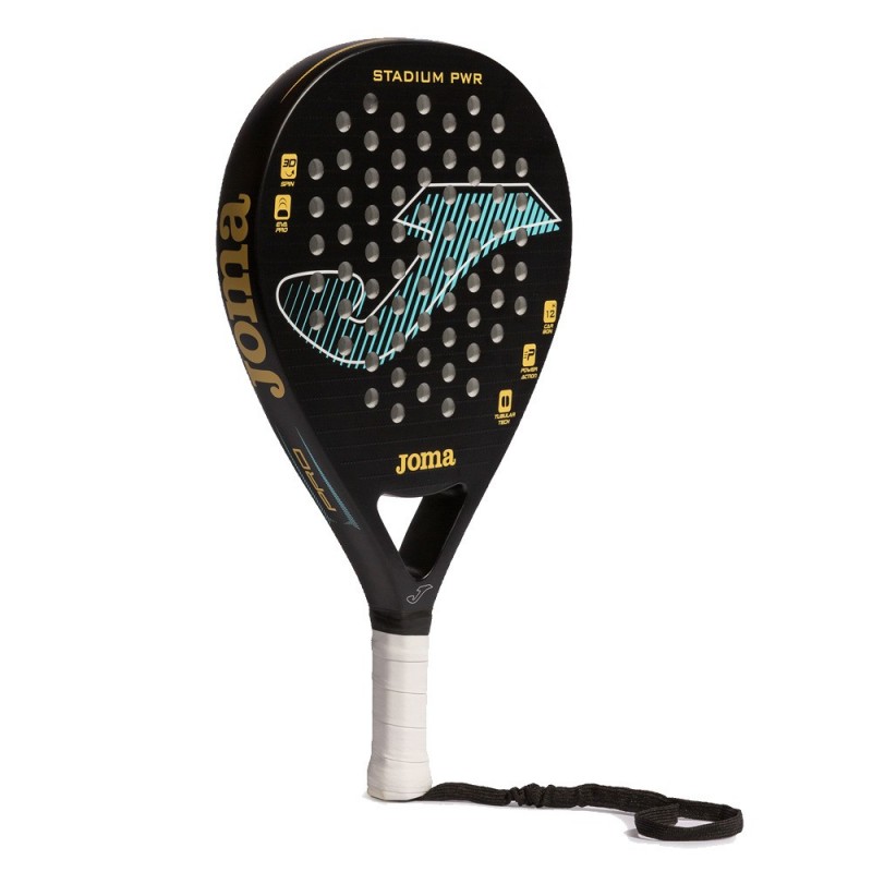 Joma Stadium PWR Black Turquoise Raket Padel s - Gambar 4
