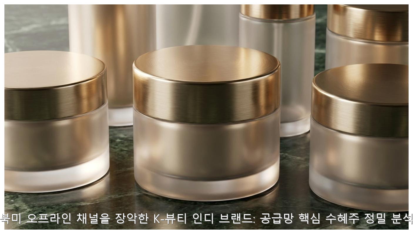 북미 오프라인 채널을 장악한 K-뷰티 인디 브랜드: 공급망 핵심 수혜주 정밀 분석 핵심 안내 및 분석 인포그래픽 (5)