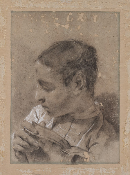 Head of a Young Man in Profile with a Book c 173040s