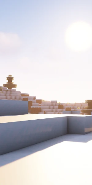 Minecraft, Sunlight, Snow Covered, Snow, Pine Trees 4K Wallpaper Background