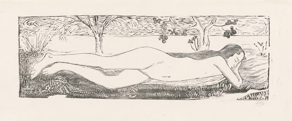 Femme nue étendue à plat ventre 1893
