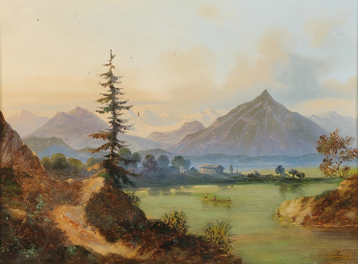 Lake In A Mountain Landscape
