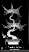 BMP file for free Vase with Flowers Grayscale Image