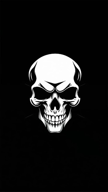 Black White Skull Picture