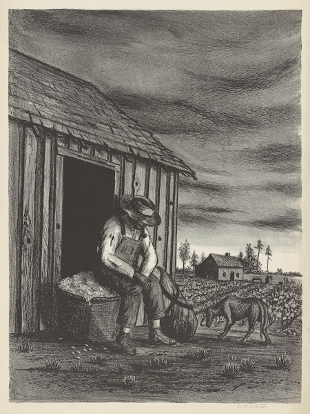 Sharecropper With Dog 1935 1943