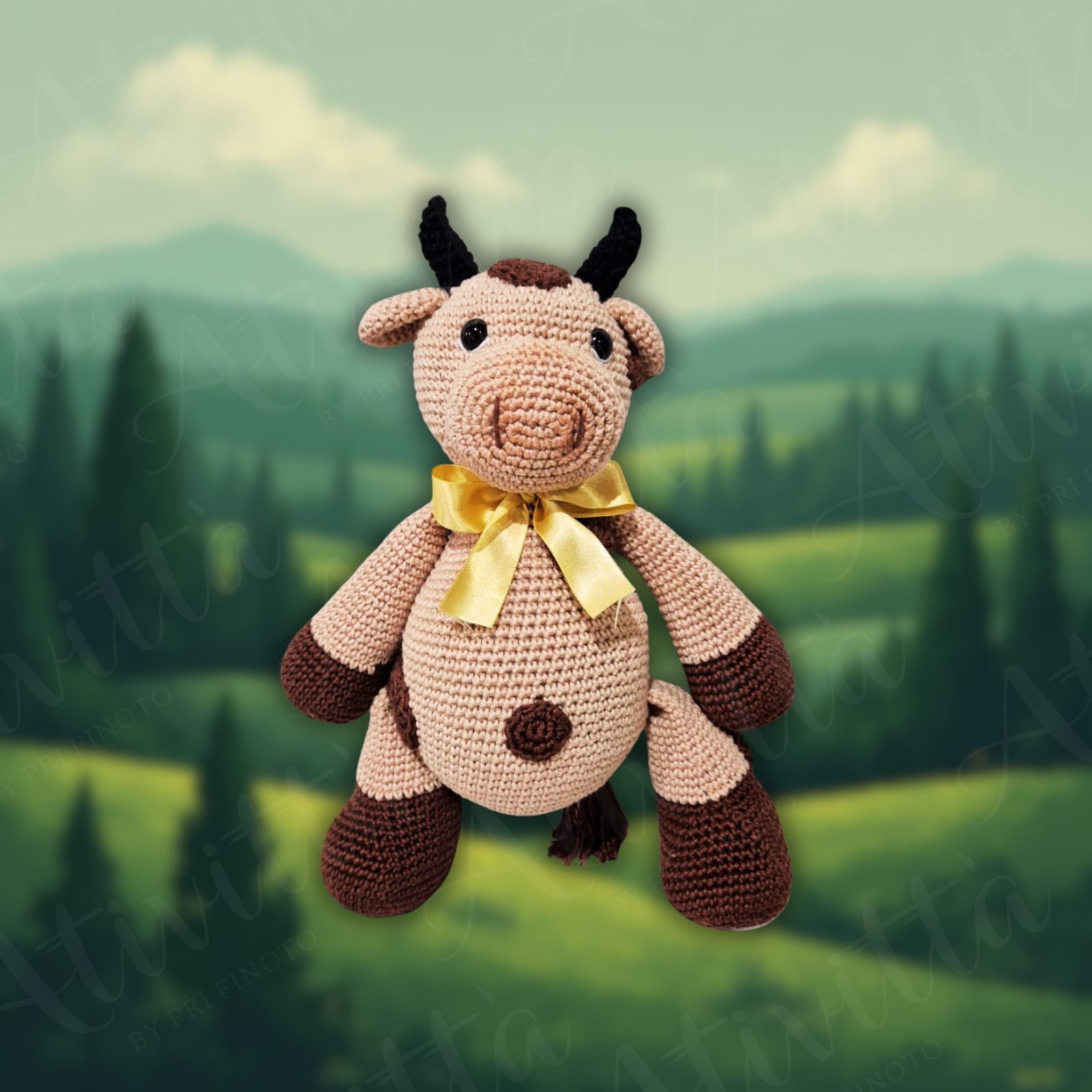 Vaquinha Mimosa em Crochê