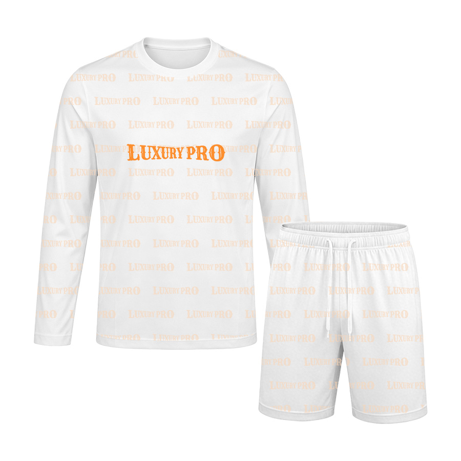 AOP MEG Kids Crew Neck Long Sleeve Jersey + MEG Kids Beach Shorts