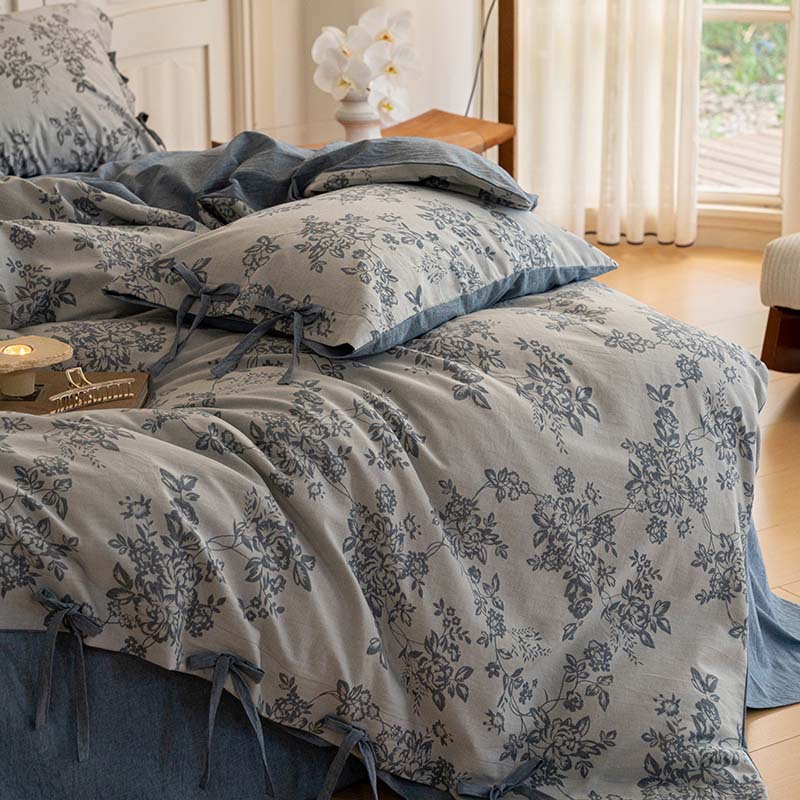Cotton Bedding Set, 4-Piece, Double Gauze