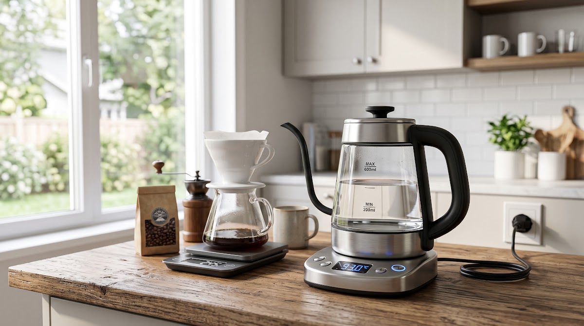 Best Electric Kettles for Pour-Over Coffee (2026) - BEST COMPACT — IN CONTEXT