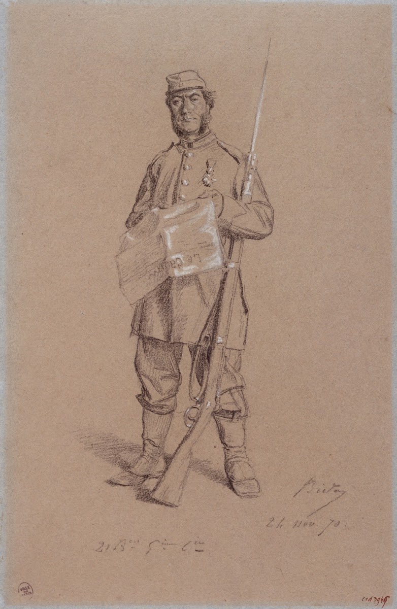 Portrait de M Goumy pendant le siège de Paris 1870