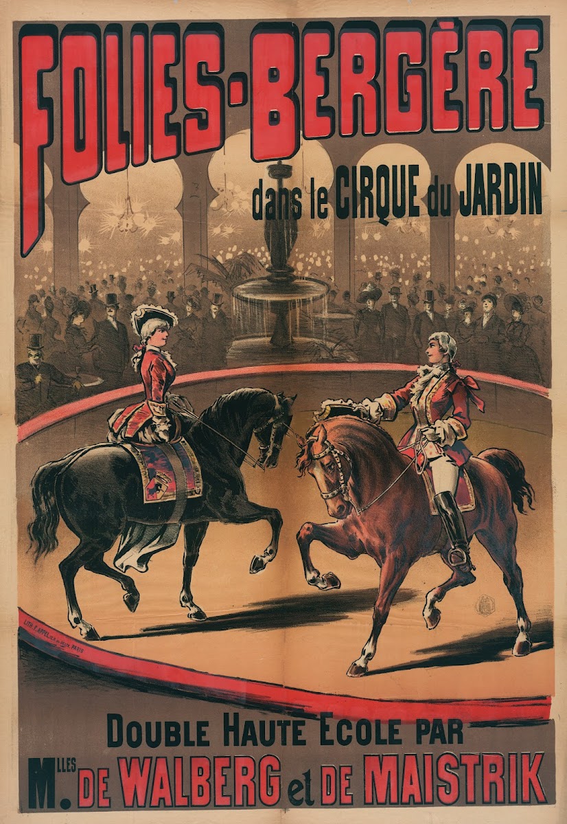 Folies Bergere Dans Le Cirque Du Jardin 1880 1890