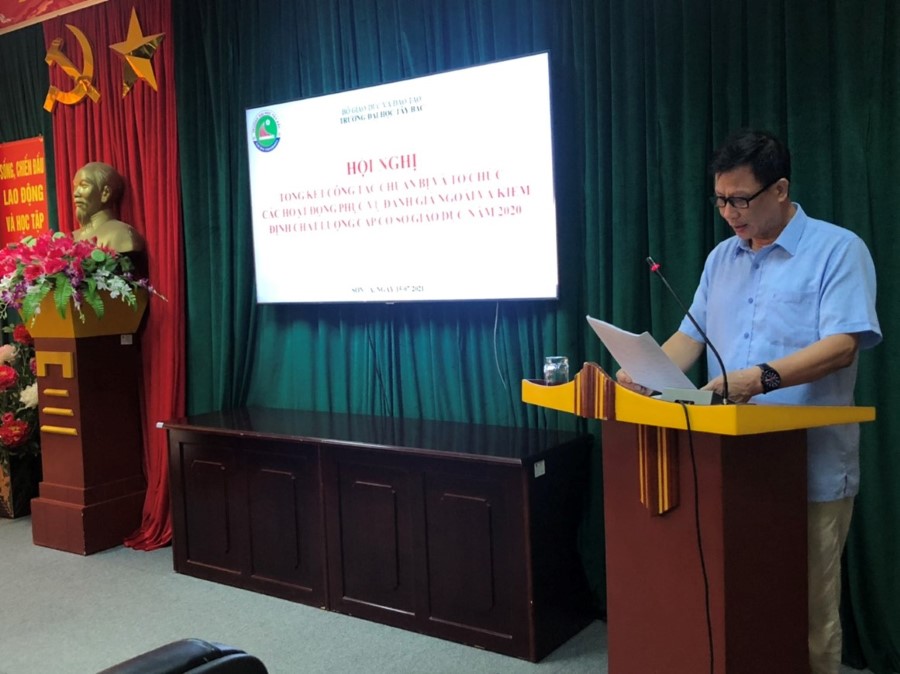 Hội nghị tổng kết công tác chuẩn bị và tổ chức các hoạt động phục vụ đánh giá ngoài, kiểm định chất lượng cơ sở giáo dục năm 2020