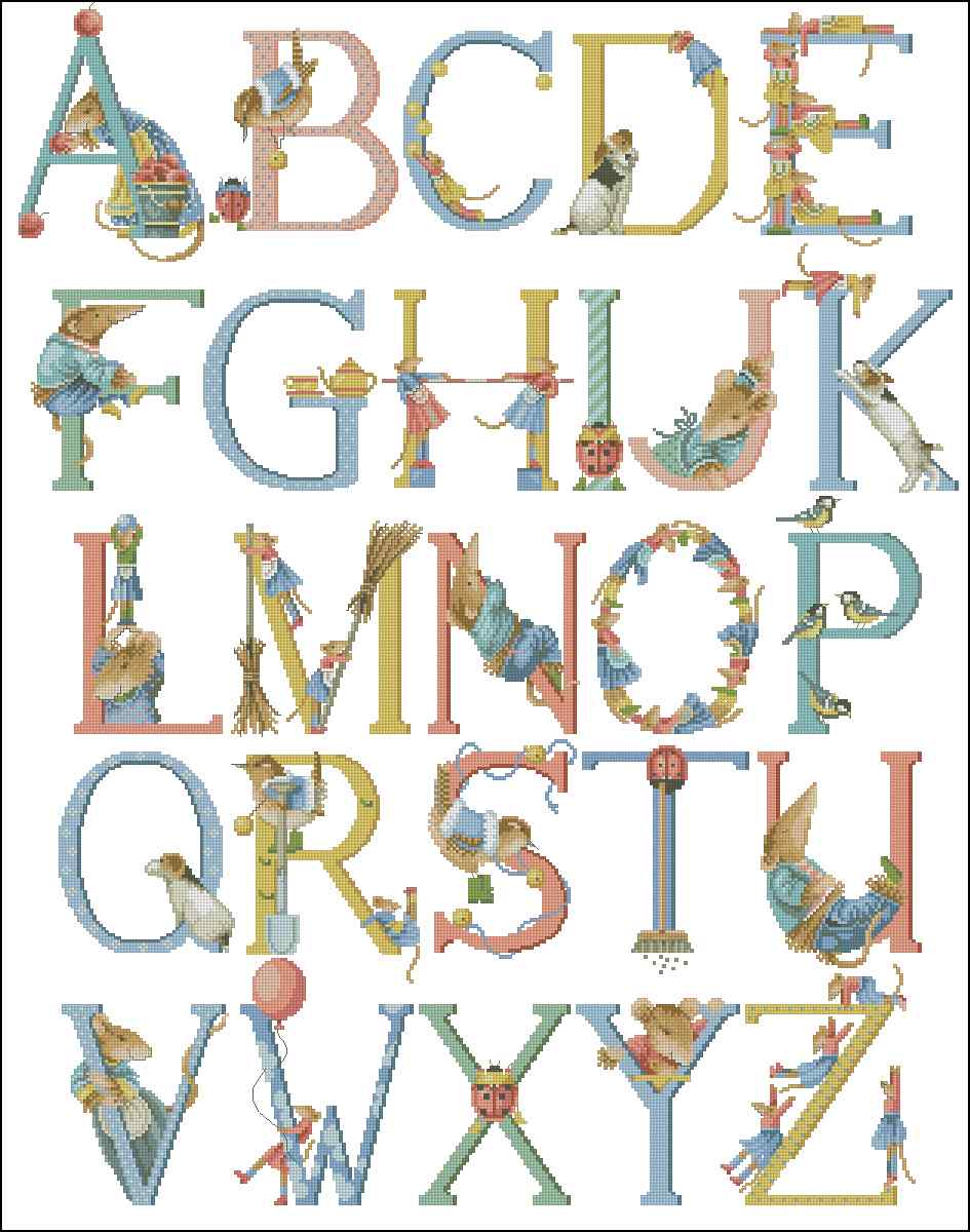 CMP 100019 Alphabet With Animals And Birds