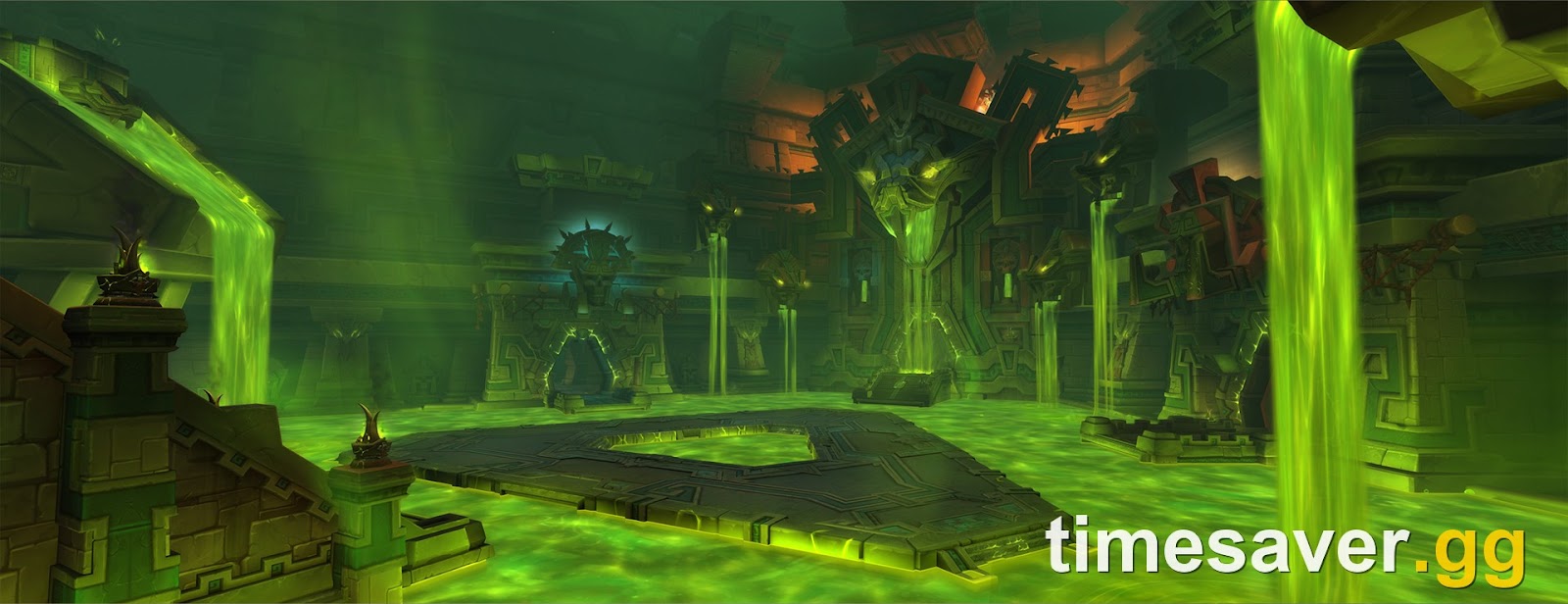 Inside the Venomous Abyss — the raid arena where organized groups push toward Ula'tek for Ahead of the Curve