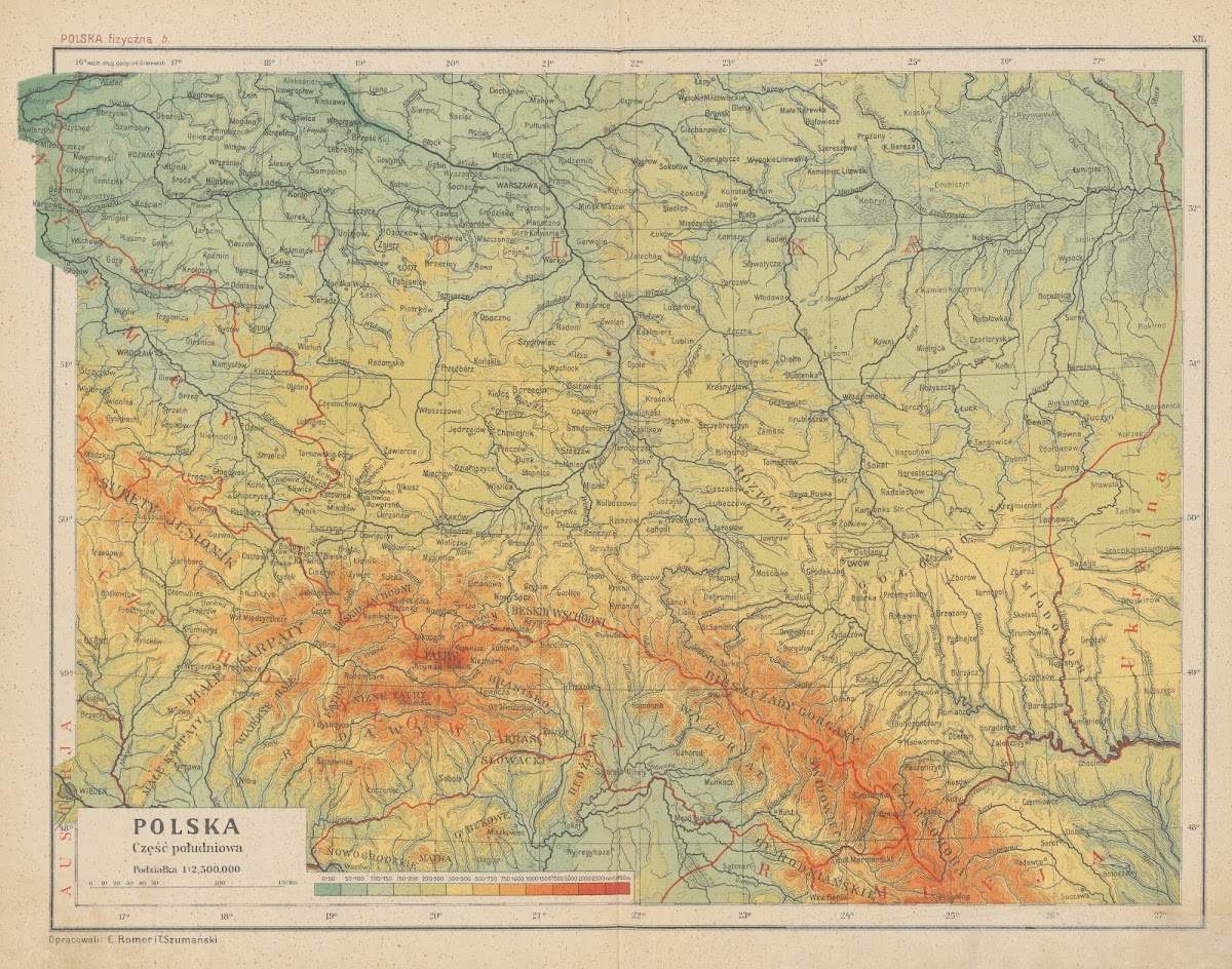 Polska część południowa 1925