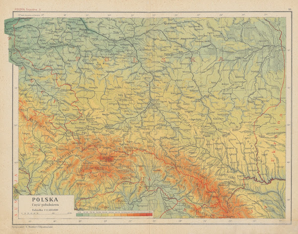 Polska część południowa 1925