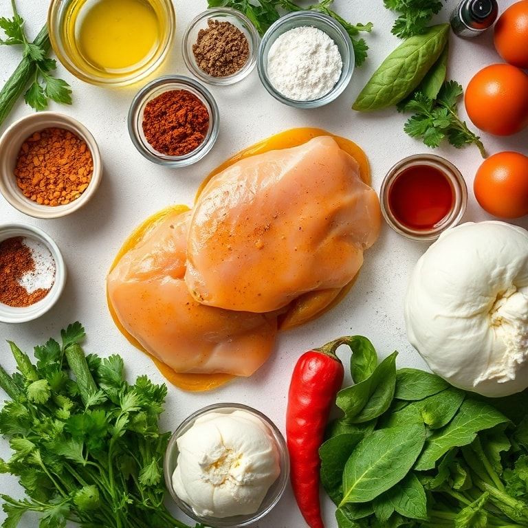 Ingredients for Chicken in Spicy Creamy Sauce (Easy 5‑Step Recipe): Quick & Flavorful Dinner