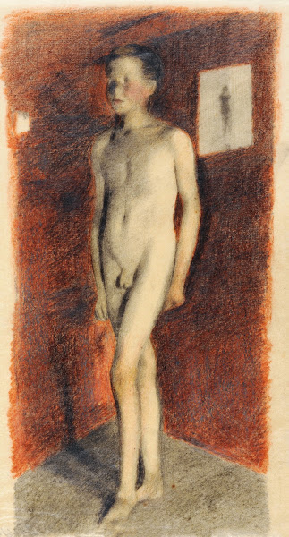Naturalistischer Knabenakt 1922 26