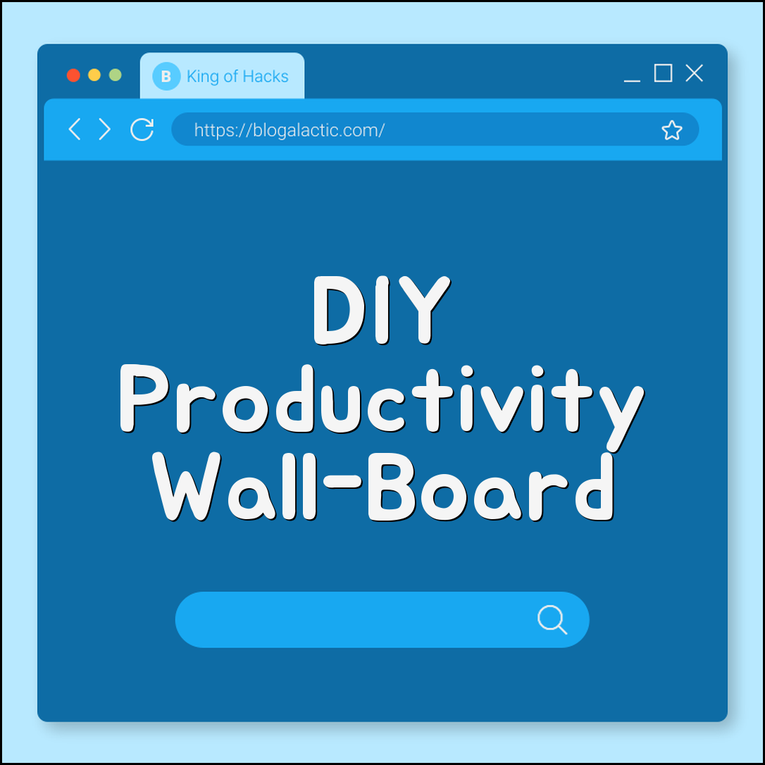 DIY productivity wall-board token systems (visual flow)