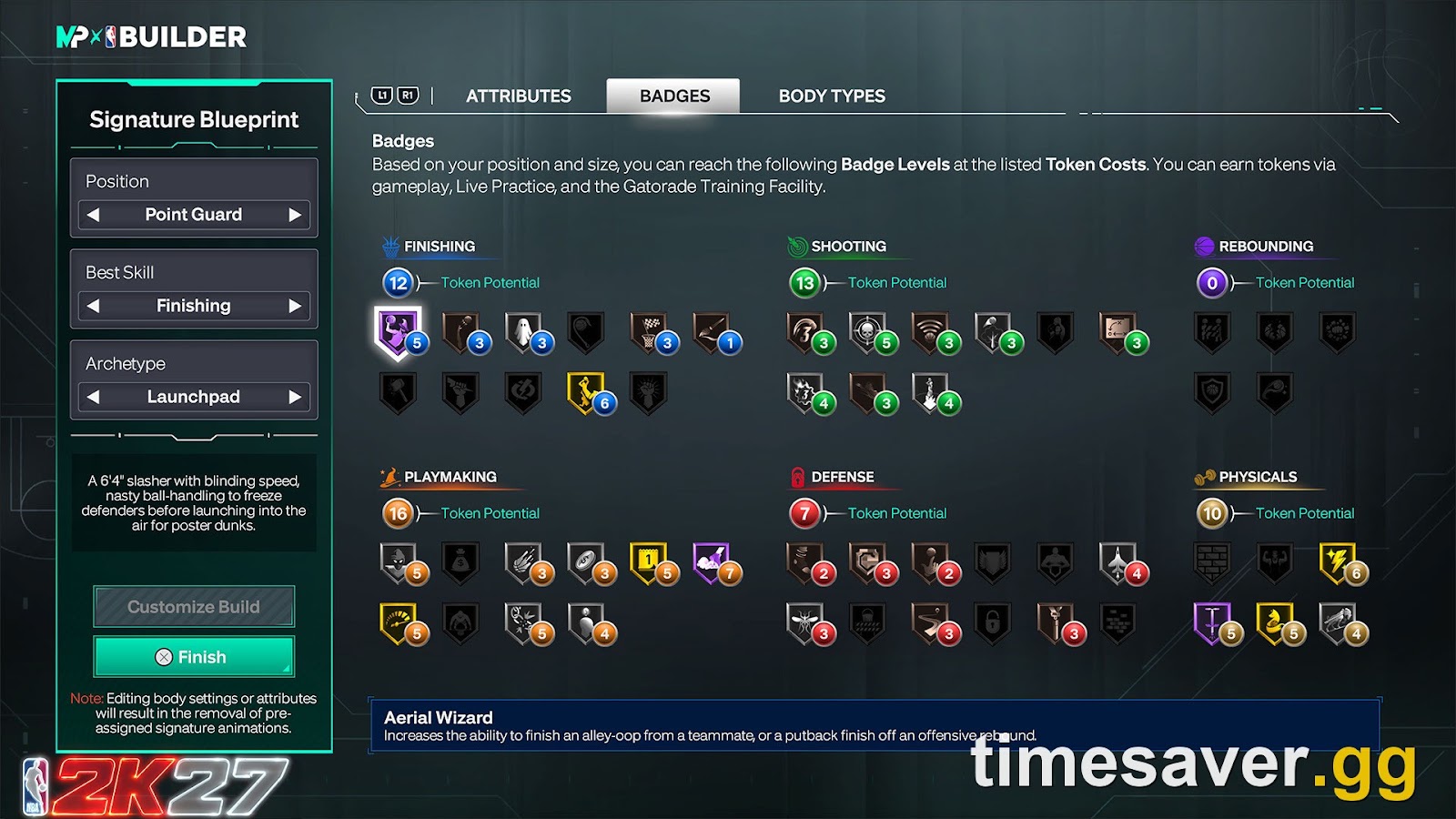 NBA 2K27 Takeover system showing five discipline slots