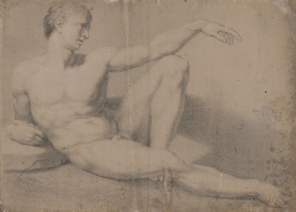 Seated Male Nude