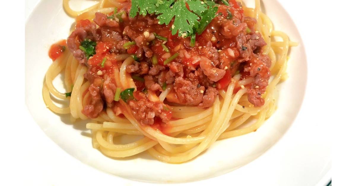 Mỳ ý sốt cà chua bò bằm