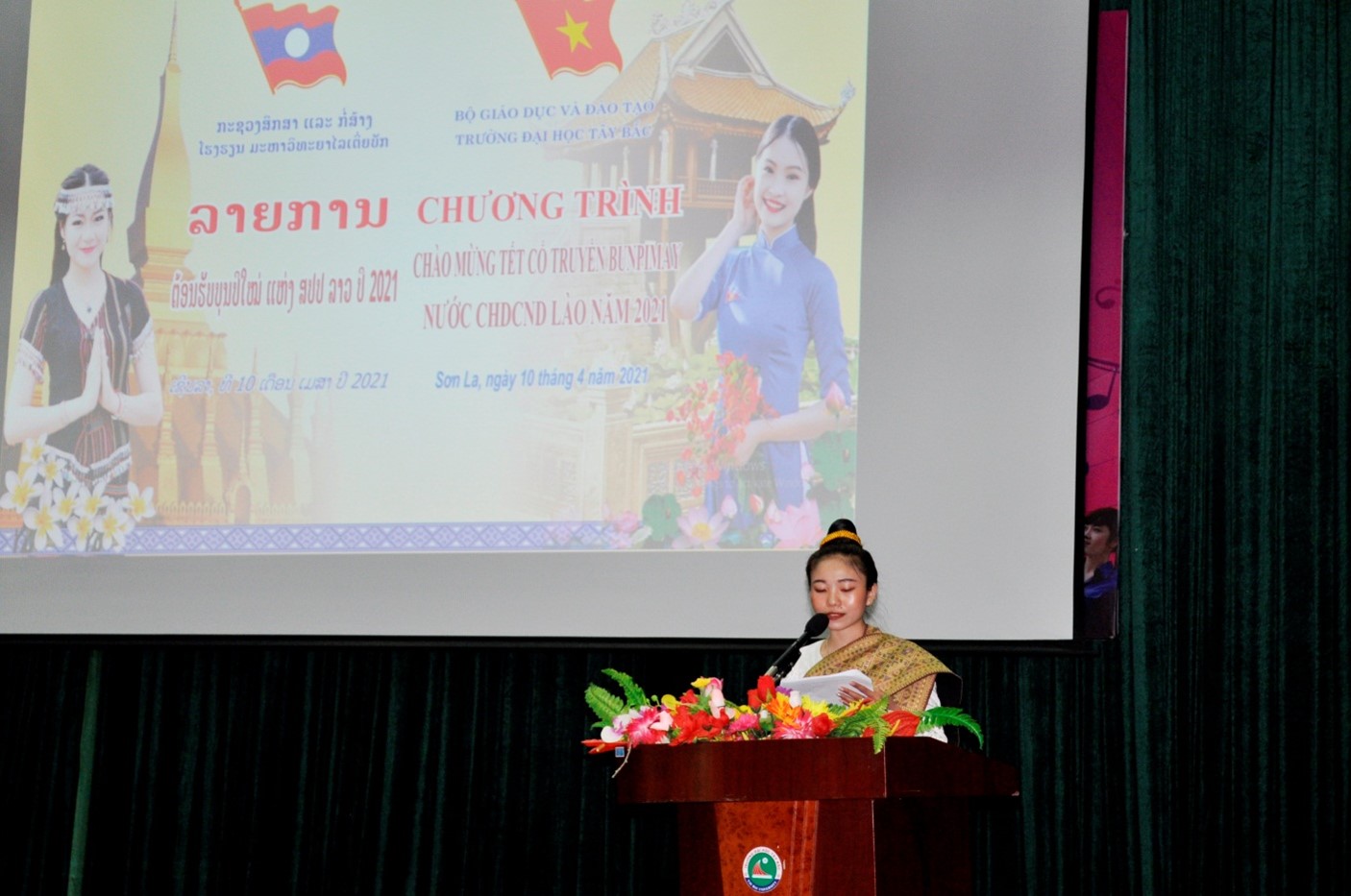 Trường Đại học Tây Bắc tổ chức đón tết Bun Pi May cho Lưu học sinh nước Cộng hòa Dân chủ Nhân dân Lào