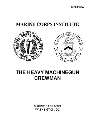 united states marine mci 0368a, the heavy machinegun crewman