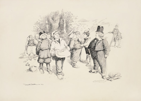 A group of children each representing a different country argue with each other