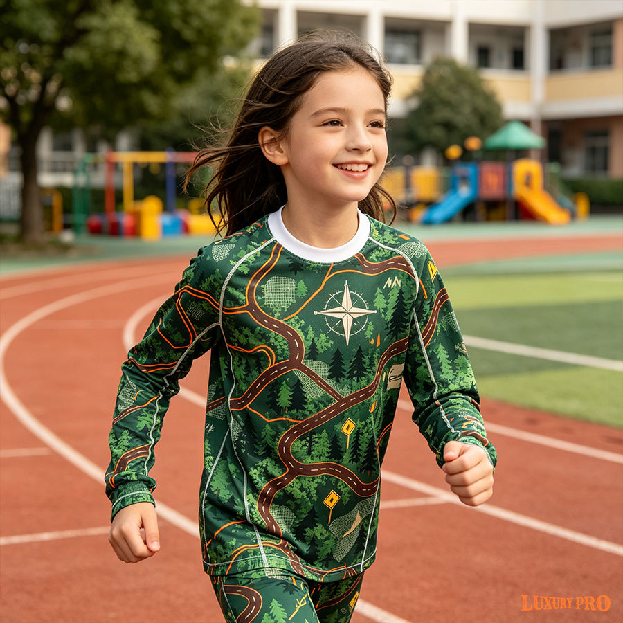 MEG Kids Long Sleeve Crew Neck Raglan Jersey