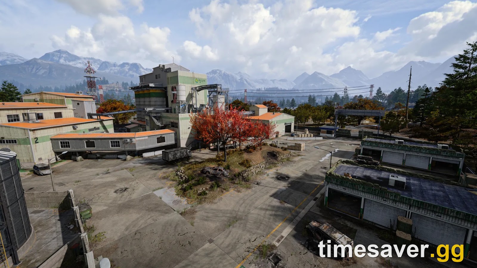 Modern Warfare 4 Ground War combat at Hajin, showing infantry and vehicle fighting across an open outpost map