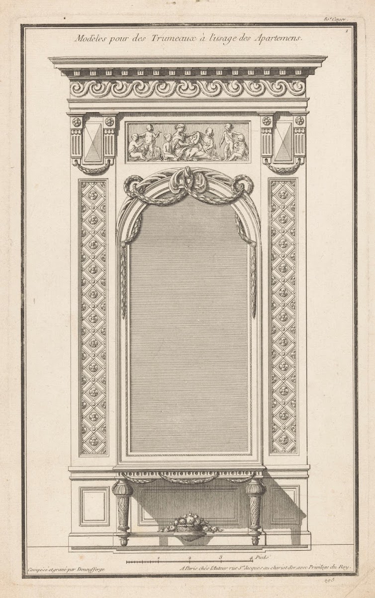 Modèles pour des Trumeaux à lusage des Apartemens 1767