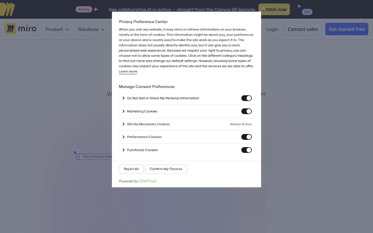 Captura de InVision