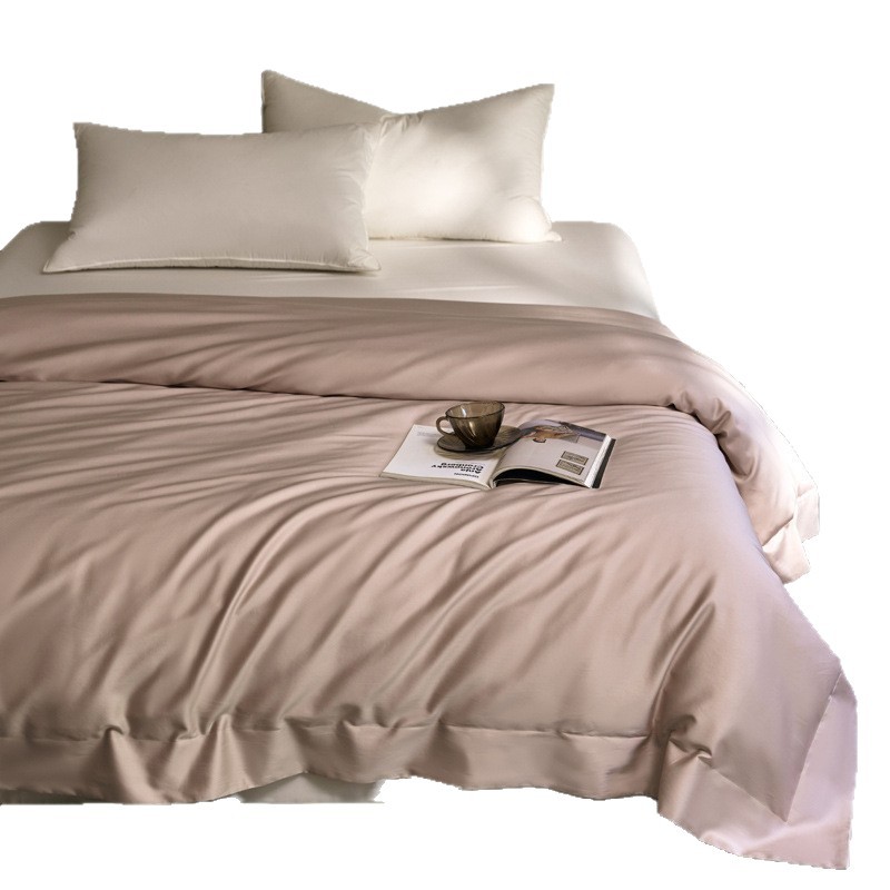 Cotton Bedding Set, Solid Color, Satin Weave