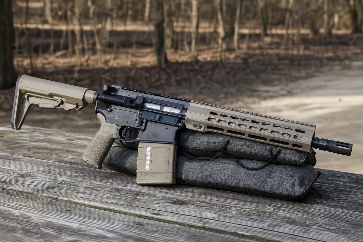 50 Beowulf ballistics complete upper assembly on AR-15 rifle